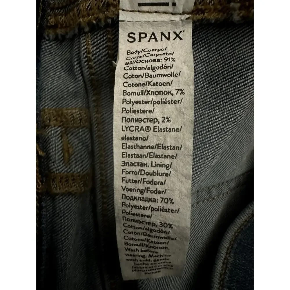 SPANX shape EveryWear Straight Leg Jeans Women's Shaping Stretch Everyday M - Picture 7 of 8